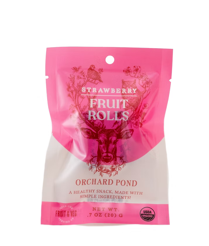 Strawberry Fruit Rolls from Orchard Pond Organics
