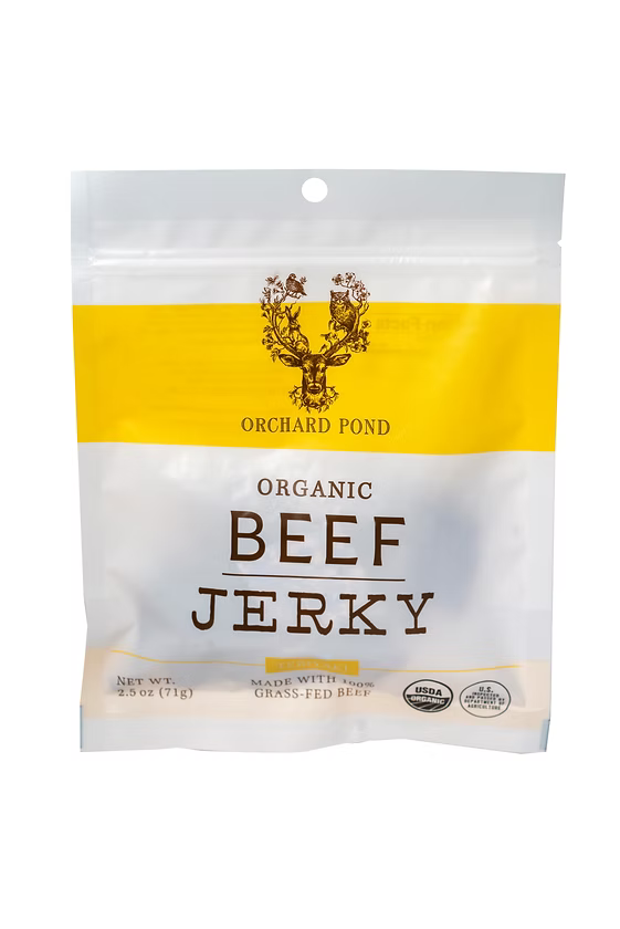 Organic Teriyaki Beef Jerky from Orchard Pond