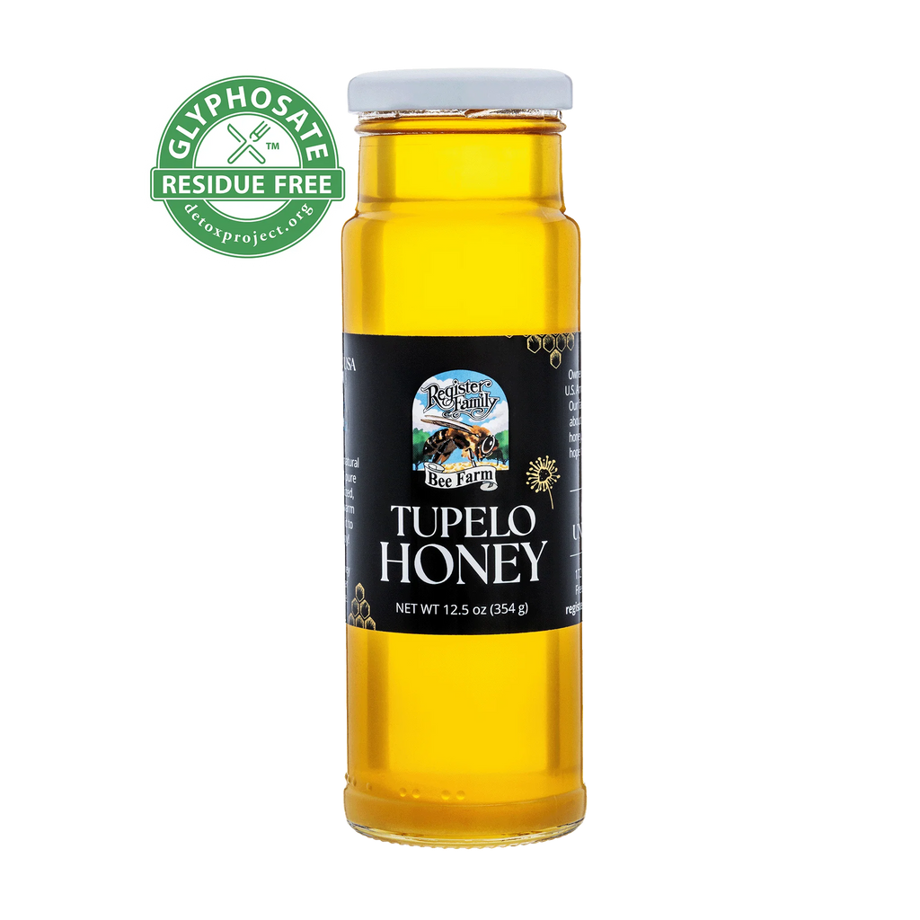 Register Family Raw Tupelo Honey 12oz Squeeze Bottle