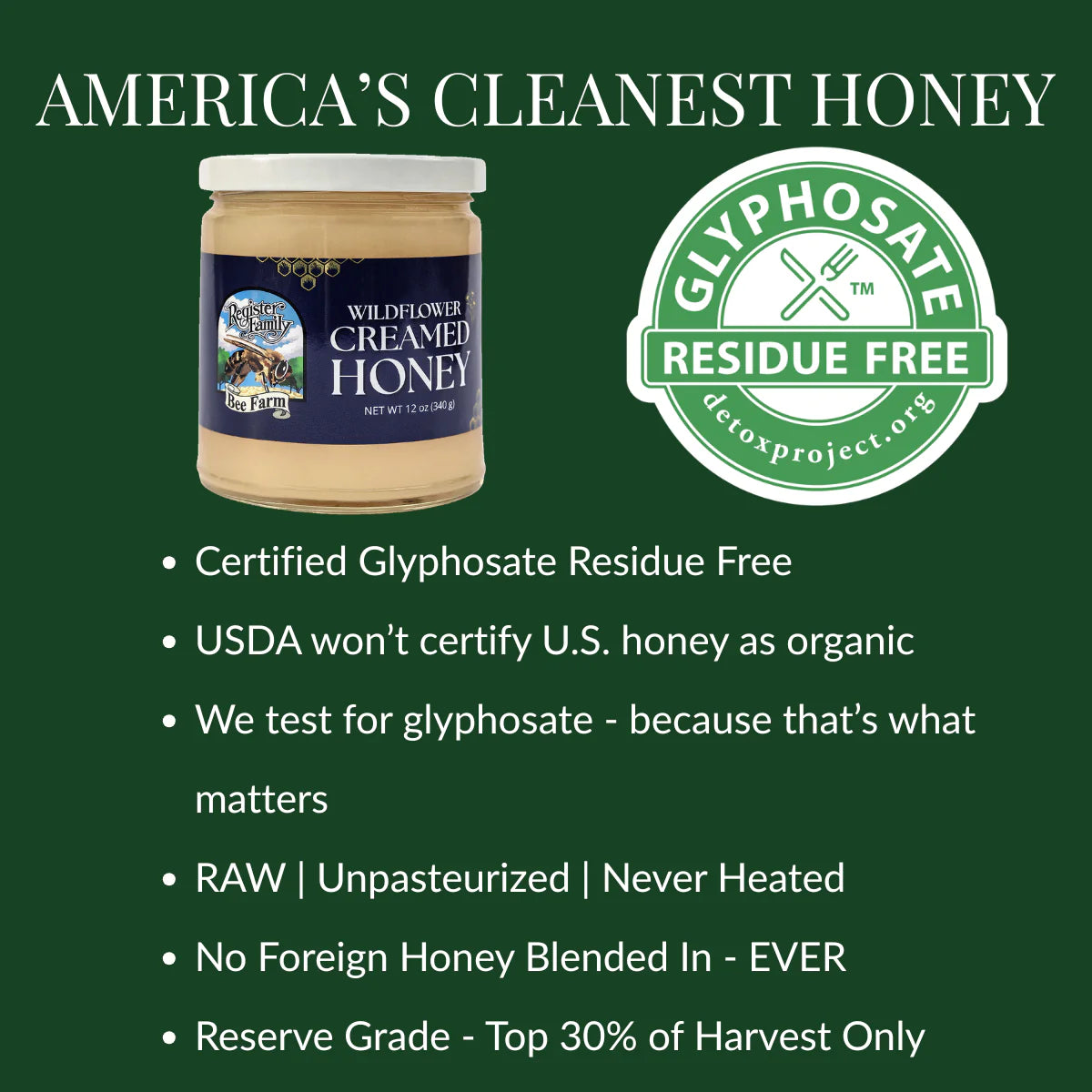 Register Family Wildflower Creamed Honey